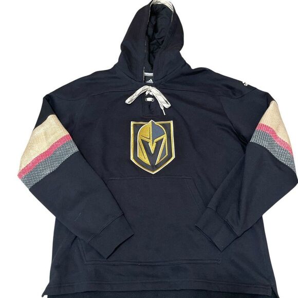 Adidas Las Vegas Golden Knights NHL Hooded Pullover Sweatshirt Men's Sz Large - Picture 1 of 7